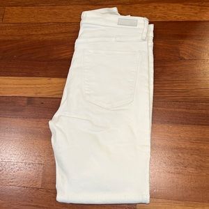 White skinny jeans / size 29 8 R / Simone high rise super skinny / Abercrombie